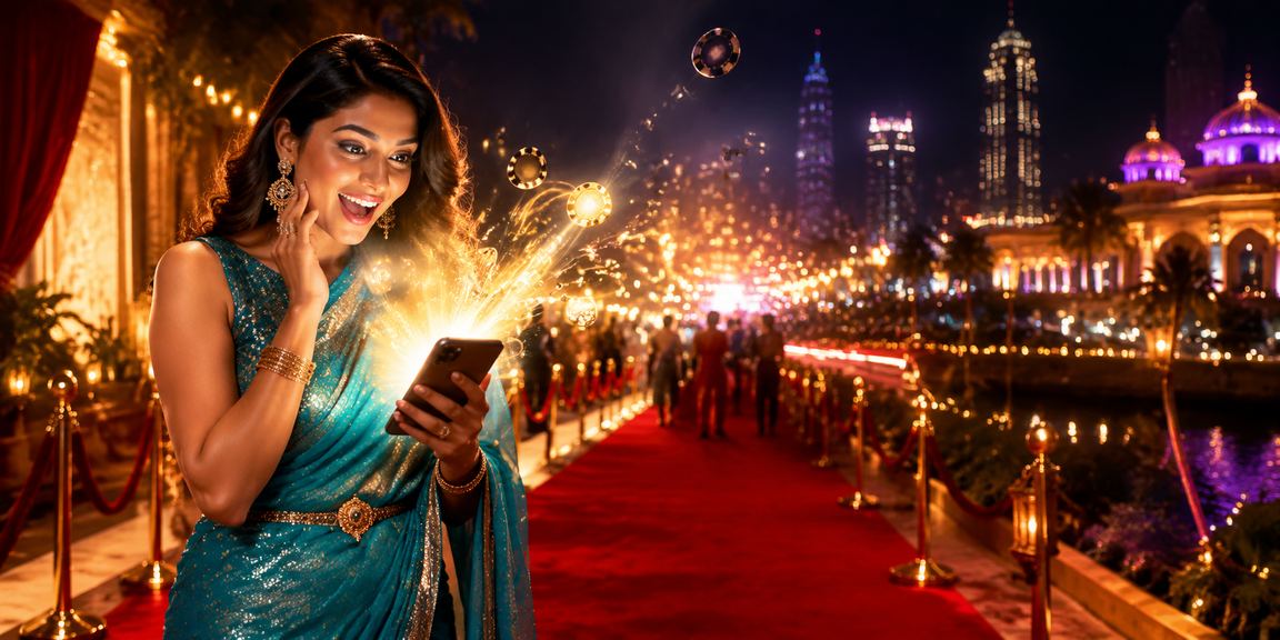 Indian woman registering on mobile