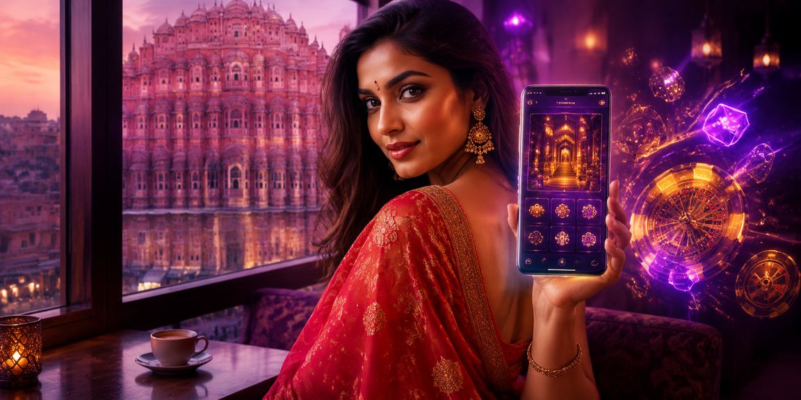 Female cricket bettor uses casino app in Jaipur